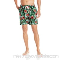 Trunks Men's San O 6.5 Inch Pattern Swim Green Multi B01N219TK9